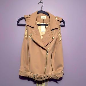 NWT Blush pink Moto SugarLips vest/jacket size M
